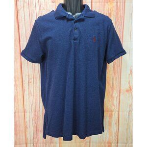 Polo Ralph Lauren Mens Pima Stretch Mesh Navy Polo Shirt Medium